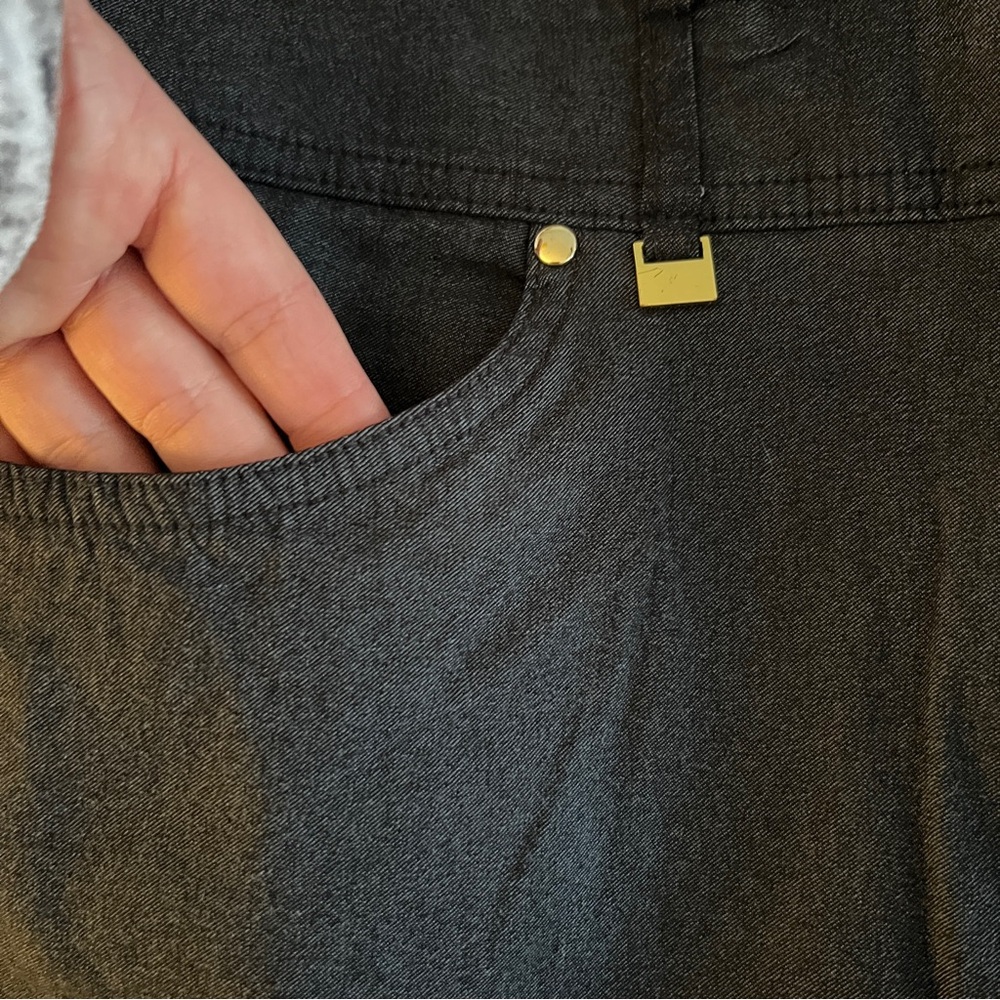 JM Collection Charcoal Gray Straight Leg Pants - Picture 4 of 9